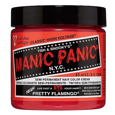 Manic Panic NYC Pretty Flamingo Semi Permanent Hair Color Cream 118ml • £10.39