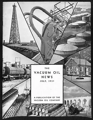 Vacuum Oil News Mobiloil Mobil Oil Gargoyle July 1931 29pp. VGC Scarce • $29.99