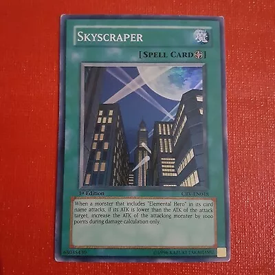 Yugioh Skyscraper CRV-EN048 1st Edition • £4