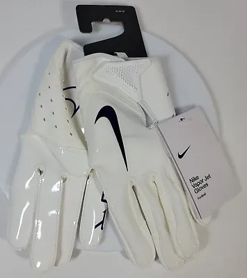 Nike Vapor Jet 7.0 Football Receiver Gloves White Purple Size Medium • $45.97