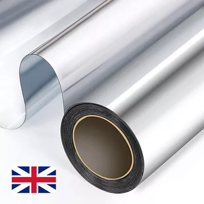 £8.99 • Buy One Way Mirror Window Film Home Reflective Privacy Solar Tint Foil Glass Sticker
