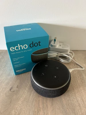 $39.89 • Buy Amazon Echo Dot (3 Gen.) Smart Speaker - Charcoal Fabric (B07PJV9DHV)