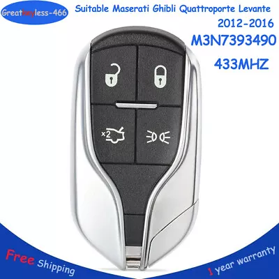For Maserati Ghibli Quattroporte Levante Smart Proximit Key 2012 2013 2014-2016 • $55.72
