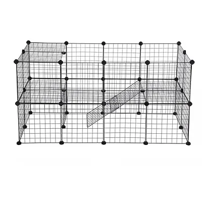 £55.95 • Buy 36 Panels Metal Pet Dog Puppy Rabbit Guinea Pig Run Playpen Fence Enclosure Cage