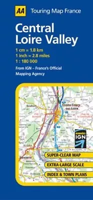 Central Loire Valley: No. 8 (AA Road Map France Series) • £7.49