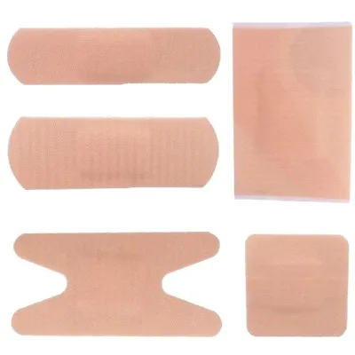 100x ASSORTED SOFT FABRIC PLASTERS Small - Large Breathable Latex Free First Aid • £6.52