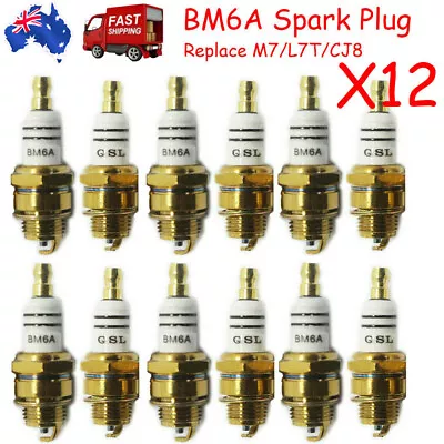 12X Spark Plug L7T BM6A BPMR7A RCJ6Y WSR5F For Wacker Echo NGK Makita Carlton • $20.99