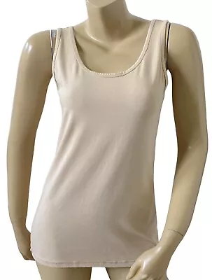PHILOSOPHY BY REPUBLIC Womens Size Medium Sleeveless Beige Tank Top Shirt • $13.59