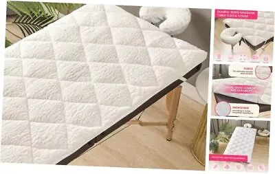  Double-Sided Fleece Massage Table Warmer - Premium Massage Table Pad With  • $60.28