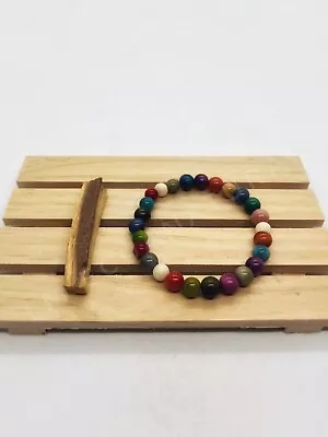 Handcrafted Tagua Nuts Colorful Bracelet Vegan • $14.99