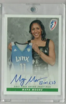 2011 WNBA Maya Moore Auto Rookie SSP 1/35 Minnesota Lynx • $2400