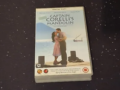 Captain Corelli's Mandolin ~ Miramax Ex Rental VHS ~ Nicolas Cage Penelope Cruz • £5.95