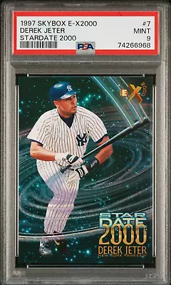 1997 Skybox E-X 2000 Stardate 2000 #7 Derek Jeter PSA 9 • $64.99