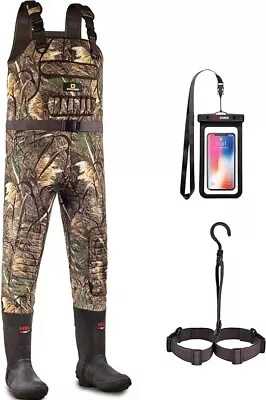 DRYCODE Neoprene Chest Fishing Waders For Men With 600G Boots Waterproof Size 10 • $56.25