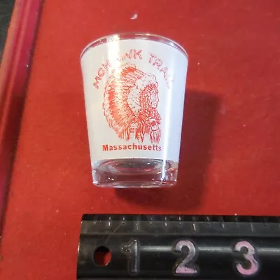 Vintage MASSACHUSETTS - MOHAWK TRAIL - Tourist Souvenir Shot Glass • $12