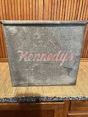 Vintage Kennedy's Dairy Milk Porch Box Cooler Galvanized Metal • $54