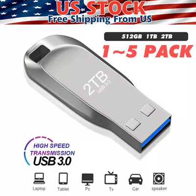 512/1TB/2TB USB 3.0 Flash Drive Thumb U Disk Memory Stick Pen PC Laptop Storage  • $11.03