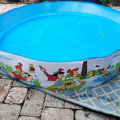 Vintage Flintstones Snapset Swimming Wading Pool The Wet Set Kids Retro 1982 • $73