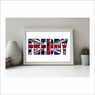 CHILDRENS NAME PICTURE | UNION JACK | Personalised  Name Picture | (NP477) • £6.99