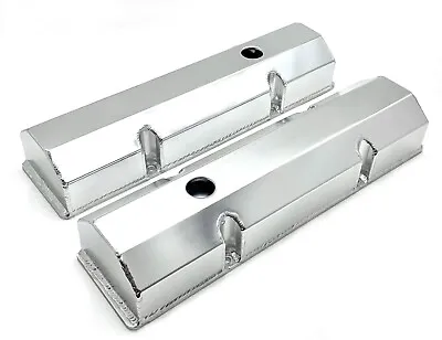 SB Chevy Valve Covers Fabricated Aluminum Tall Small Block SBC 327 350 383 400 • $69.96