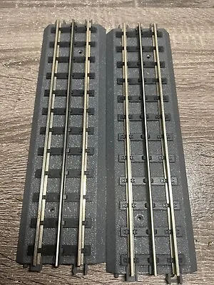 2 MTH REAL TRAX 10  STRAIGHT TRAIN TRACK SECTION 3 Rail O Gauge 40-1001 • $12
