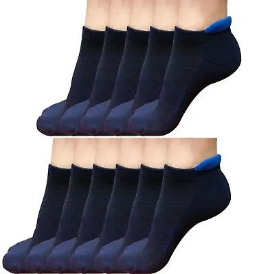 Lot 1-12 Mens Low Cut Ankle Cotton Casual Athletic Cushion Sport Running Socks • $8.99