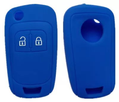 Blue 2 Button Flip Key Cover Suits Chevrolet Holden Colorado Aveo Cruze Trax • $8.99