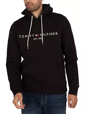 Genuine Tommy Hilfiger Embroidered Logo Hoody Black • $78