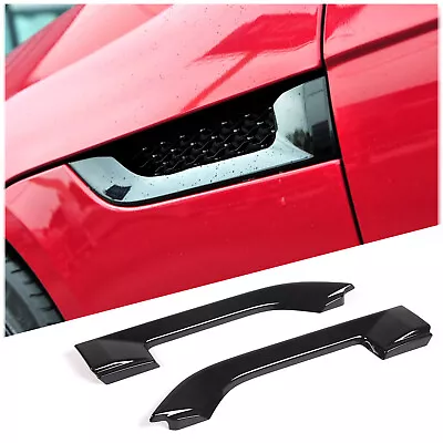 Glossy Black Car Body Side Fender Air Outlet Vent Cover For Jaguar F-TYPE 13-20 • $98.84