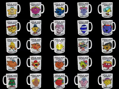 £9.99 • Buy Little Miss Mugs Personalised  / Novelty Gift / Secret Santa / Funny Presents