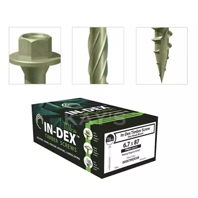 Hex Head Landscape Screws Sleeper Decking Fixing Timberfix Timberlok In-dex Type • £153.50