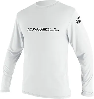 O'Neill Long Sleeve UPF 50+ Sun Shirt Fishing Swimming White Medium / Large • $32.77