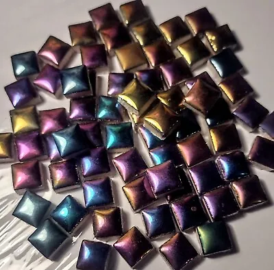 Metallic Mosaic Tiles Multi Coloured 9x9mm 100g • £7.99