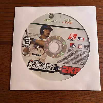 Major League Baseball MLB 2K8 (Microsoft Xbox 360) Disc Only Tested Working • $3.99