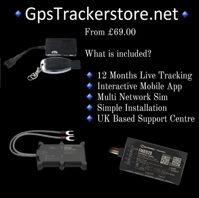GPS Car Tracker -  Car Motorcycle Caravan Motorhome GPS Tracking Device • £69