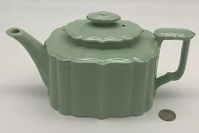 Vintage 1940’s Hall China Green Victorian Celadon Benjamin 6 Cup Teapot Jade EUC • $39.99