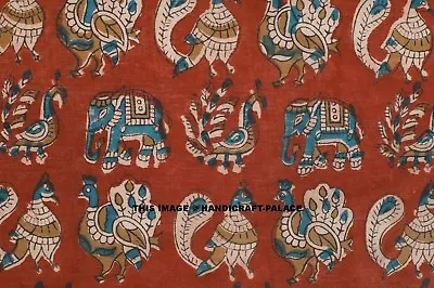Indian 100% Cotton Voile Hand Block Print Dress Dyed Kalamkari Bagru Fabric • $23.99
