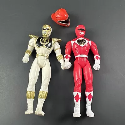 Vintage 1995 Mighty Morphin Power Ranger Happy Meal Toys Lot Of 2 Plus Ring • $14.99