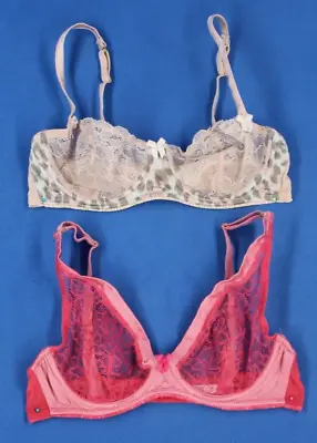 Mimi Holliday Underwire Unlined Demi Bra Lot Size 34B #D3018 • $16.99