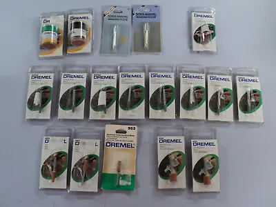 Genuine Dremel Brand Lot Polishing Compound Srew Mandrel Grinding Stones New • $35