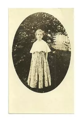 Antique RPPC Real Photo Postcard Girl Dressed Up As  Martha Washington  • $5.75