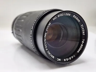 Vivitar 75-300mm F4.5-5.6 Pentax K PKA Zoom Lens For K1000 ME Super MX *READ* • $12.14