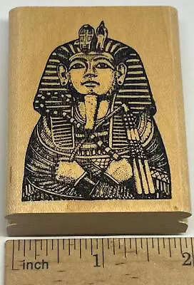 EGYPTIAN KING TUT Mask Pharaohs Travel Rubber Stamps Of America Egypt History • $10.95