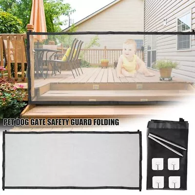 £11.92 • Buy Large Removable Pet Dog Cat Door Gate Safety Guard Baby Stair Window Isolation