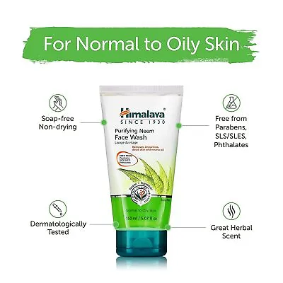£13.27 • Buy Himalaya Herbals Purifying Neem Face Wash, 150ml Eliminates Pimples