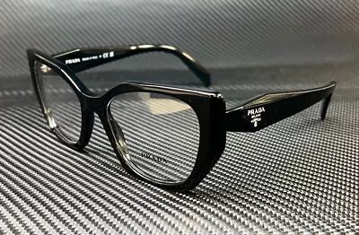 PRADA PR 18WV 1AB1O1 Black Women's 52 Mm Eyeglasses • $179.01