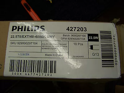 Philips LED Bulbs 22.5T8/EXT/48-4000K 4FT UNV 22.5W G13 10 Ea. # 427203 New • $79.99