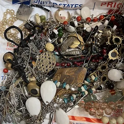 Huge Vintage To Now Jewelry Lot - Broken And Junk - Great For Craft 10 Lbs-mar4- • $29.99