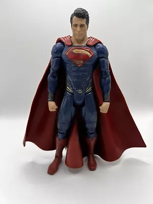 DC Comics Movie Masters Man Of Steel Movie Superman 6” Action Figure Mattel 2013 • $15.99