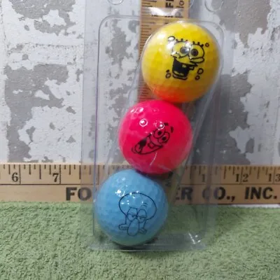 RARE Vtg Spongbob Patrick & Squidward Golf Balls 1999 New Old Stock • $34.25